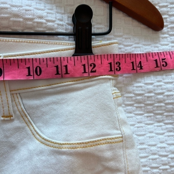 L'Agence Marguerite High Rise Skinny NWT Jeans Blanc White Sunset Gold Wash - Picture 7 of 16